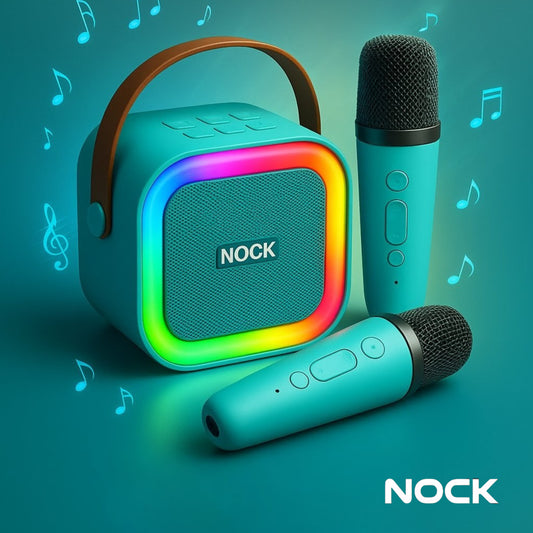 NOCK K12 Wireless Karaoke Dual Mic with RGB Bluetooth Speaker